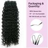 100% Human Hair Knotless Pre-Separated Crochet Hair Feather Crochet Human Hair Extensions With String In The Middle For Braids Water Wave 20inch 240g view 3