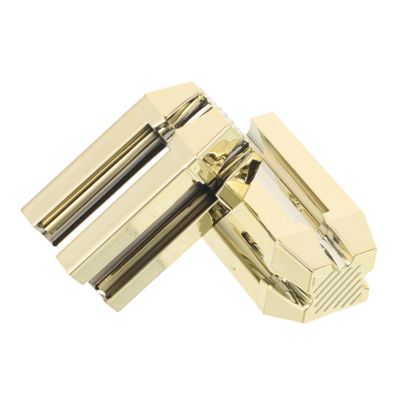 LIFKOME 2pcs Gold Eyebrow Pencil Sharpener with Precision Slot Flat Tip Auxiliary Tool Rust-Resistant Duckbill Cosmetic Sharpener for Beginners and Professionals Portable for Home and