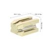 LIFKOME 2pcs Gold Eyebrow Pencil Sharpener with Precision Slot Flat Tip Auxiliary Tool Rust-Resistant Duckbill Cosmetic Sharpener for Beginners and Professionals Portable for Home and view 2