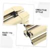 LIFKOME 2pcs Gold Eyebrow Pencil Sharpener with Precision Slot Flat Tip Auxiliary Tool Rust-Resistant Duckbill Cosmetic Sharpener for Beginners and Professionals Portable for Home and view 3
