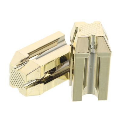 SHERCHPRY 2pcs Gold Eyebrow Pencil Sharpener with Multi-Angle Flat Tip Auxiliary Tool for Precise Makeup Pencil Trimming Rust-Resistant Portable Cosmetic Sharpener for Eyebrow Eyeliner