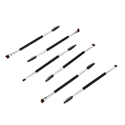 DEARMAMY 6Pcs Double-ended Eyebrow Brushes Angled Eye Brow Spoolie Multifunctional Makeup Tool for Eyelashes and Brows Professional Cosmetic Brush for Women