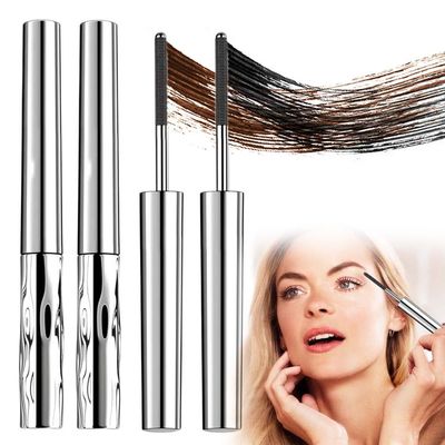 2026 New Iron Wand Mascara, 2026 Upgraded Metal Mascara Wand, Waterproof 3D Curling Metal Wands Mascaras, Buildable Length and Volumizing Smudge Proof No Flaking (Black+Brown)