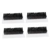 DEARMAMY 4pcs Double-sided Nail Cleaning Brushes with Handle Grip Soft and Coarse Bristles for Fingernail and Hand Scrubbing Non-slip Plastic Nail Scrubbers for Gentle Deep Cleaning and view 1