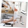 DEARMAMY 4pcs Double-sided Nail Cleaning Brushes with Handle Grip Soft and Coarse Bristles for Fingernail and Hand Scrubbing Non-slip Plastic Nail Scrubbers for Gentle Deep Cleaning and view 3