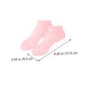 Alipis 3Pairs Moisturizing Socks for Cracked Heels Skin Care Foot Covers Elastic Breathable Boat Socks for Exfoliation and Hydration Universal Size Washable view 3