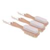 GALPADA 3pcs Double-Sided Foot Grinder with Pumice Stone and Bristles for Men and Women Hard Skin Remover and Exfoliating Foot Scrubber Brush with Ergonomic Wooden Handle for Callus view 1