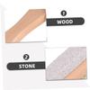 GALPADA 3pcs Double-Sided Foot Grinder with Pumice Stone and Bristles for Men and Women Hard Skin Remover and Exfoliating Foot Scrubber Brush with Ergonomic Wooden Handle for Callus view 3