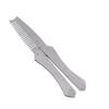 Alipis Men S Stainless Steel Beard Comb Folding Anti-static Mustache Grooming Tool Broken-resistant for Home and Barber Salon Use view 1