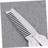Alipis Men S Stainless Steel Beard Comb Folding Anti-static Mustache Grooming Tool Broken-resistant for Home and Barber Salon Use view 3