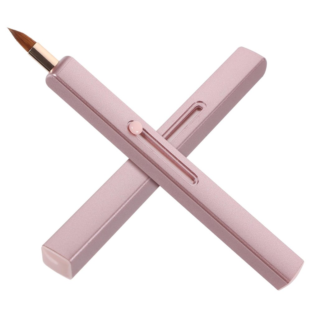Alipis 2pcs Adjustable Portable Lip Brush with Protective Cap for Precise Lipstick and Lip Gloss Application Compact Travel-friendly for Even Color and Liquid Cosmetics