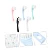 Beaupretty 5pcs Soft Bristle Facial Cleansing Brushes Detachable Head Deep Cleaning Face Wash Brush for Sensitive Skin Easy to Use Portable Beauty Tool view 2