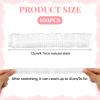 100Pcs Disposable Plastic Shower Caps for Women, Clear Large Elastic Waterproof Bath Caps, Individually Packaged Shower Cap for Hotel Travel, Deep Conditioning, Hair Care Cleaning Supplies view 2