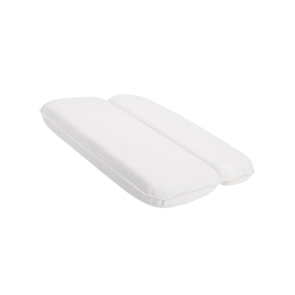 PartyKindom PU Spa Tub Bath Pillow with Strong Suction Cups Neck and Head Rest Cushion for Bathtubs Breathable Sponge for Relaxation and Support White