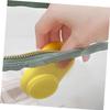 Alipis 2pcs Silicone Facial Brush Double-Sided Face Cleansing Tool for Women Portable Soft Massage Brush for Deep Skin Cleaning and Makeup Removal Lightweight and Comfortable Grip Lemon view 2