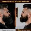 URTHEONE Premium Beard Brush Grooming Kit - 100% Natural Boar Bristle Hair Brush for Men, Ergonomic Handle,Cleaning Brush & Folding Scissors - Complete Beard Hair Care Set for Styling,Maintenance view 3