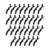 LannuMet 30 Pcs Alligator Hair Clips - Professional Hair Clips for Styling and Sectioning, Plastic Wide Teeth Alligator Clip for Salon and Home Use (Black) view 1