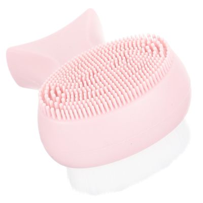 Luxshiny Double-Sided Soft Silicone Face Cleansing Brush for Women Manual Facial Exfoliator with Gentle and Firm Sides Deep Cleansing and Makeup Removal Tool Lightweight Portable Design