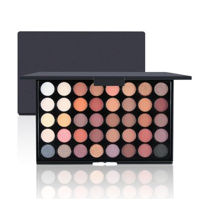 ASWRTYJO 40 Color Eye Shadow Matt Bright Ground Smoked Makeup Plate Pearly Shimmer
