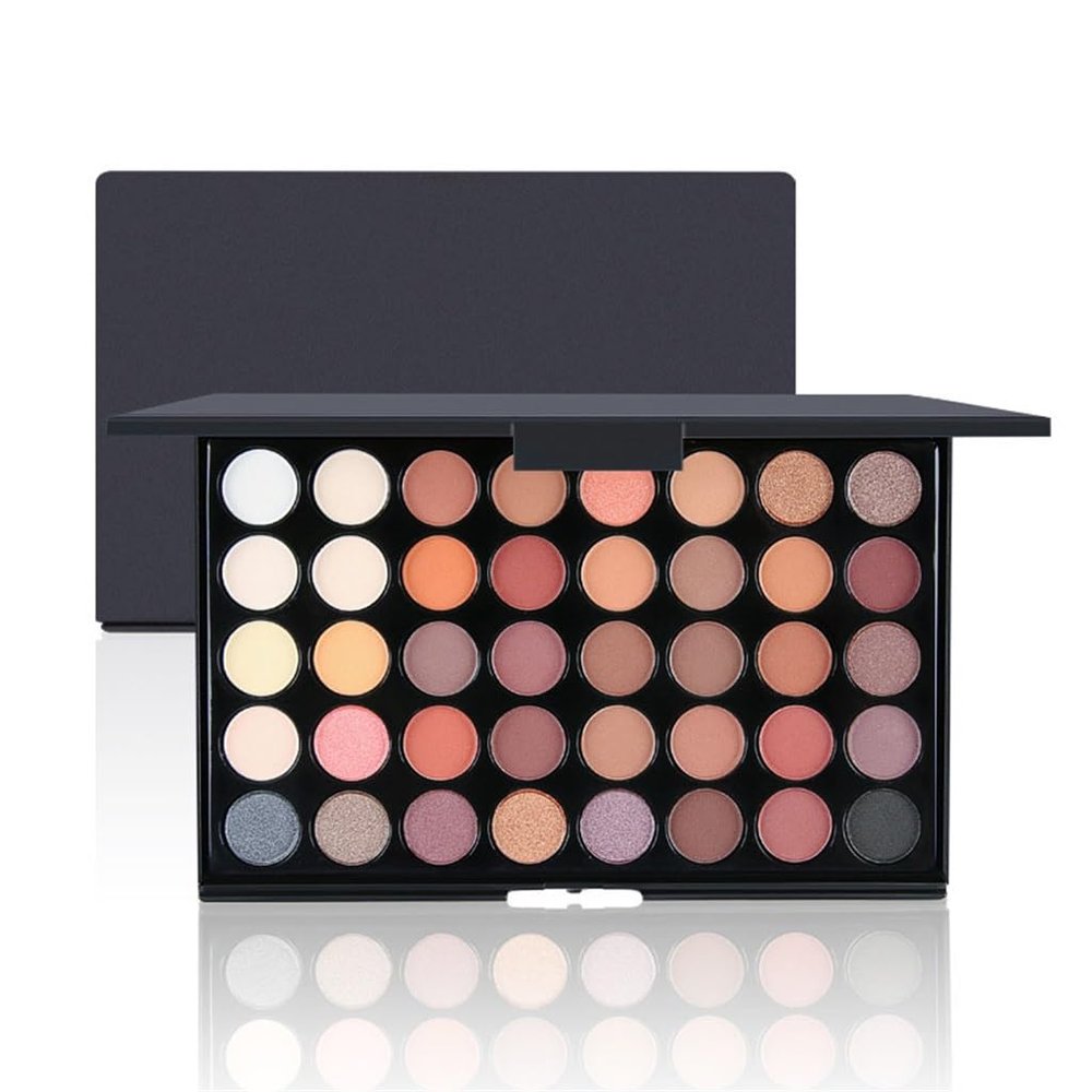ASWRTYJO 40 Color Eye Shadow Matt Bright Ground Smoked Makeup Plate Pearly Shimmer