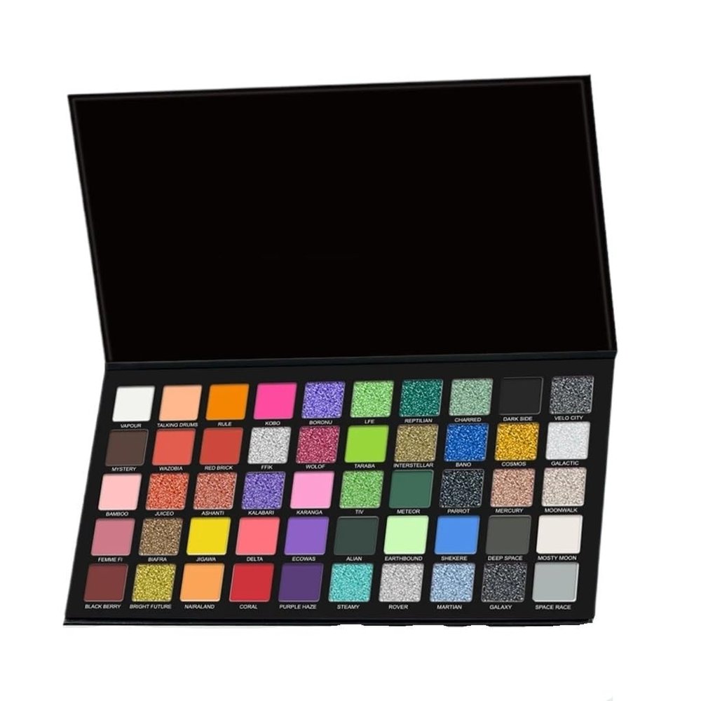 ASWRTYJO 50 Color Eye Shadow Makeup Disk High Powder Waterproof Cosmetics