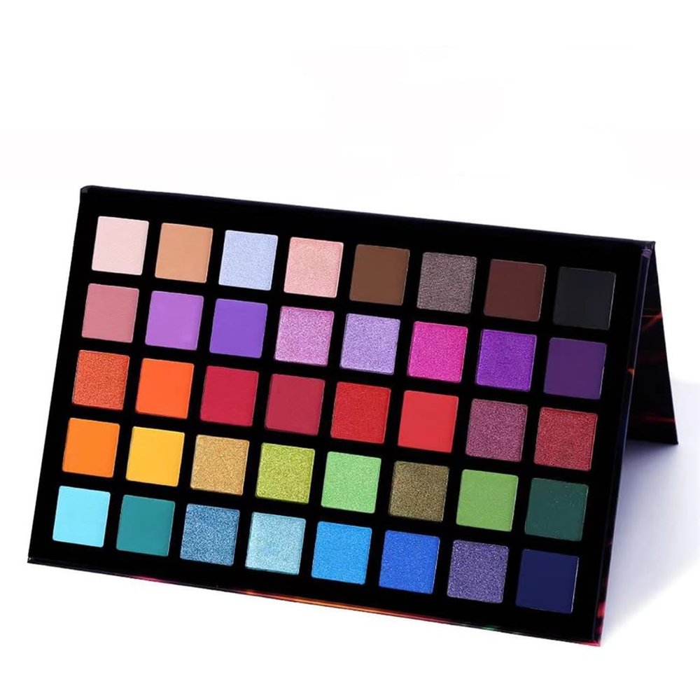 ASWRTYJO 40 Color Eye Shadow Plate Shimmer Matte Europe and America Makeup