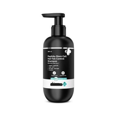 Derma Peptide- Stem Cell Hair Fall Control Shampoo | Paraben & Sulphate Free | Shampoo for Women & Men | Reduces hair fall and breakage | Improves Scalp health - 200 ml