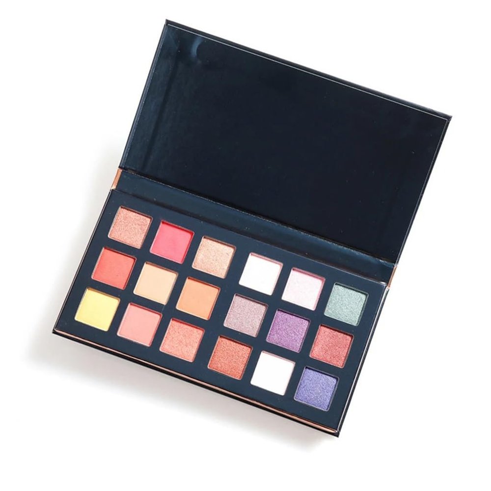 ASWRTYJO 18 Color Eye Shadow Palette Sequins Matte Glitter Pearl