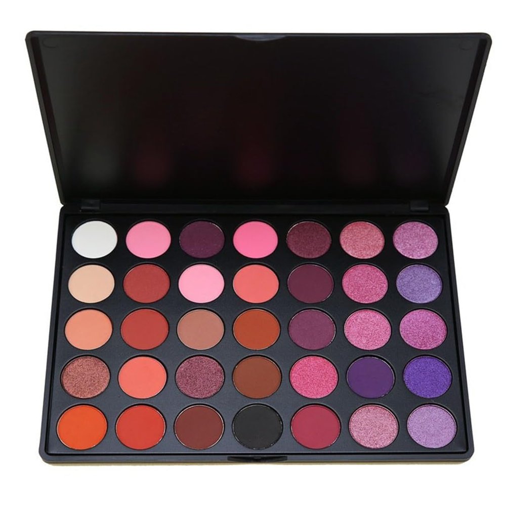 ASWRTYJO 35 Color Smoked Eye Shadow Warm Pearlescent Matte Plate Makeup