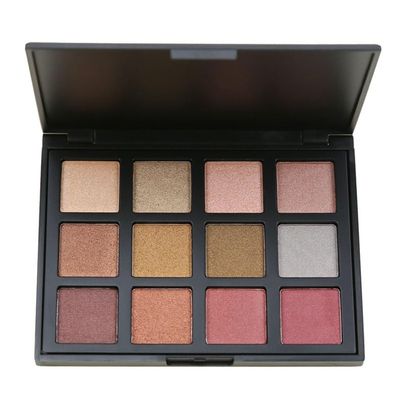 ASWRTYJO Pearlescent Matte Color Makeup Plate Smoky Earth 12 Eye Shadow