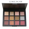 ASWRTYJO Pearlescent Matte Color Makeup Plate Smoky Earth 12 Eye Shadow view 4