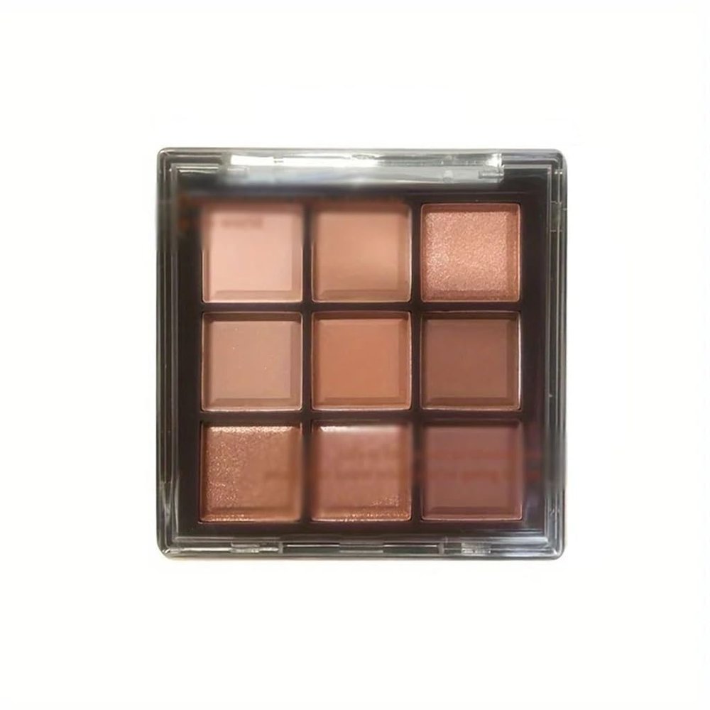 ASWRTYJO 9 Color Eye Shadow Palette Complete Makeup Chocolate
