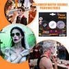 Halloween Body Paint | Water-Soluble Facial Painting Tools | 3 Colors Water-soluble Body and Face Paint - for Cosplay Costume Goth Party Kids Adults Women view 4