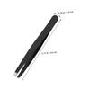 Beaupretty 4Pcs Stainless Steel Eyebrow Tweezers Black Angled Flat Point Knife Tips Multipurpose Household Lash Tweezer Convenient for Eyelash Application and Hair Removal view 2