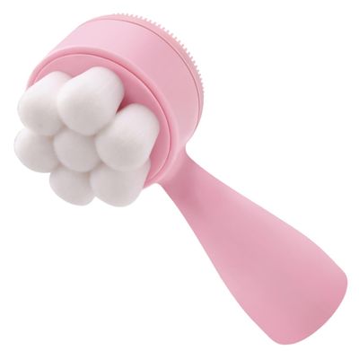 PRETYZOOM Double-Sided Soft Silicone Face Scrub Brush for Deep Cleansing and Exfoliation Gentle Facial Brush for All Skin Types Manual Face Wash Tool Gift for Teens and Adults