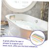 GANAZONO Ergonomic PVC Bathtub Pillow with Suction Cups for Neck Back Shoulder Support Breathable Spa Cushion for Adults Hotels Beauty Salons Relaxing Bath Headrest for Soaking Tub Comfort view 2