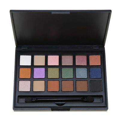 ASWRTYJO 18 Color Eye Shadow Makeup Plate Smoked Pearlescent Multi