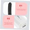 PRETYZOOM Heated Electric Eyelash Curler USB Rechargeable Fast Preheat Portable Makeup Tool for Natural Lash Curling with Knotted Lash Comb Safe for Skin and Eyelashes view 3