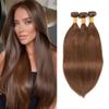 Virgin Human Hair Weft Weaves Extensions Bundle Hair for Full Head 3 Bundles Straight Hair #8 view 1