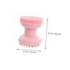 DEARMAMY Double-Sided Silicone Face Brush for Deep Cleansing and Massage Soft Facial Scrubber for Skin Care Absorption and Gentle Body and Face Cleansing Tool Pink view 2