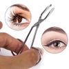 ASWRTYJO Scissors Flat Tip Eyebrow Extension Tweezer Clamp Plier Eyebrows Clipper Stainless Steel Eyelash Hair Remove Epilating view 2