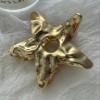 Concave and convex hollow five pointed star metal grip clip, cool and high-end, big star shark clip on the back of the head view 2