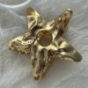Concave and convex hollow five pointed star metal grip clip, cool and high-end, big star shark clip on the back of the head view 4