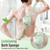 Electric Body Brush Back Scrubber for Shower, Waterproof Rechargeable Bath Brush with 4 Brush Heads Long Handle, Auto Spinning Exfoliating Tool for Deep Cleansing Skin Massage (White) view 2