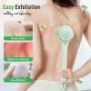 Electric Body Brush Back Scrubber for Shower, Waterproof Rechargeable Bath Brush with 4 Brush Heads Long Handle, Auto Spinning Exfoliating Tool for Deep Cleansing Skin Massage (White) view 4