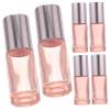 LIFKOME 6pcs Rose Gold Glass Roller Perfume Bottles Leakproof Refillable Bottles for Essential Oils Portable Travel Containers Steel Ball Design view 1