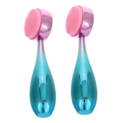 Alipis 2pcs Silicone Manual Facial Cleansing Brush Dual-Sided Exfoliator and Massager for Deep Pore Cleaning and Blackhead Removal Skin Care Tool for Home and Travel