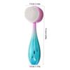 Alipis 2pcs Silicone Manual Facial Cleansing Brush Dual-Sided Exfoliator and Massager for Deep Pore Cleaning and Blackhead Removal Skin Care Tool for Home and Travel view 2