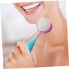 Alipis 2pcs Silicone Manual Facial Cleansing Brush Dual-Sided Exfoliator and Massager for Deep Pore Cleaning and Blackhead Removal Skin Care Tool for Home and Travel view 4