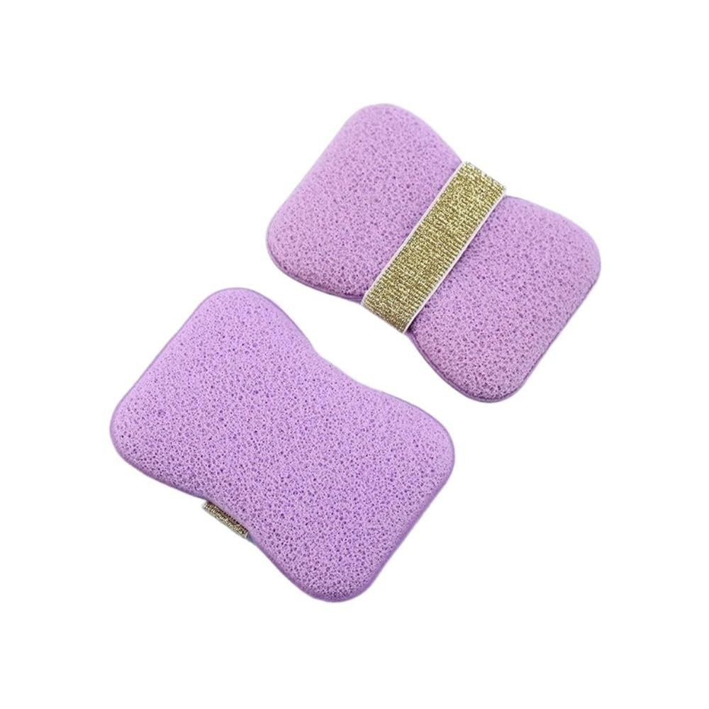 1/4PCS Sponge Soap Bag Bath Cleansing Foaming Net Pouch Body Exfoliating Scrubber Sponges Bathroom Nylon Pocket(Purple-1pcs)